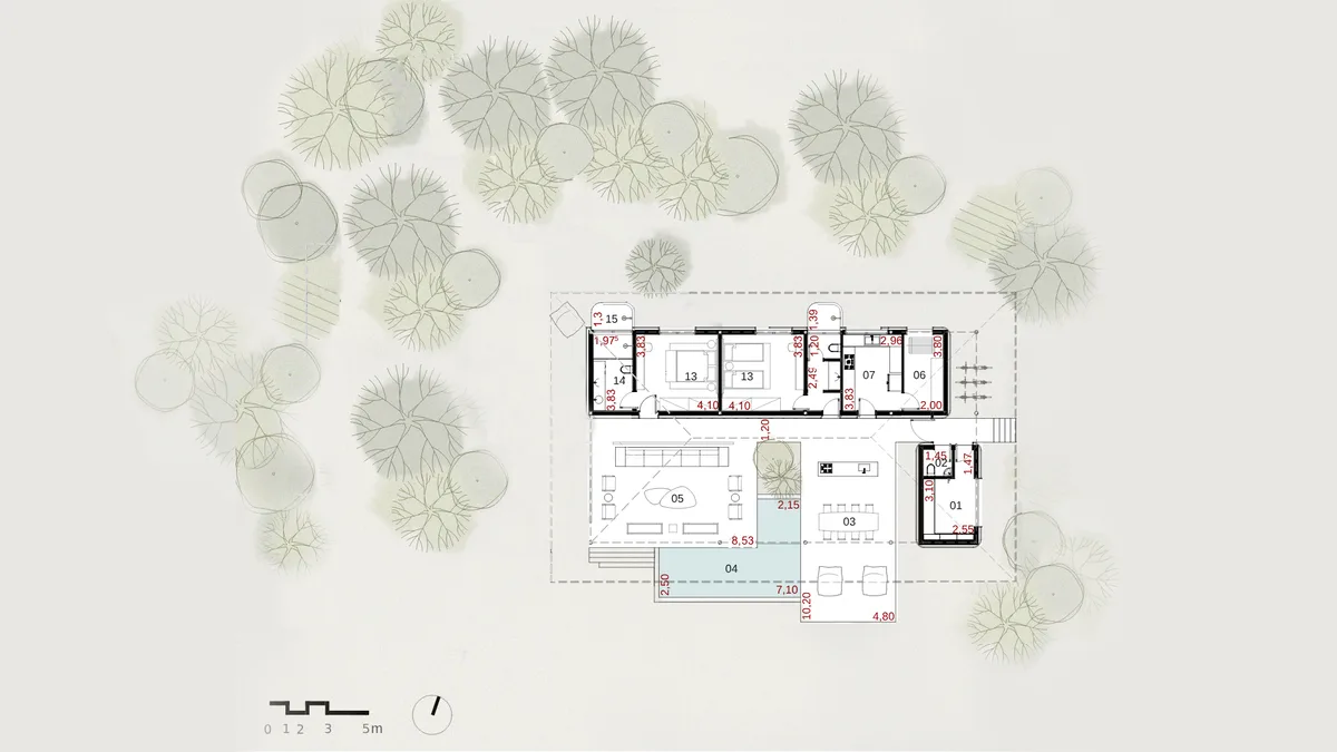 Planta da casa modelo
